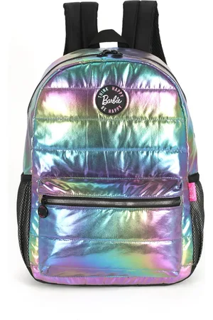Barbie Infantil - Mochila Costas Com Bolsos Laterais Preta