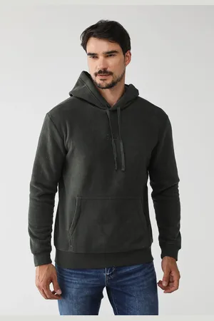 GAP Blusa de Moletom Flanelada Reta Logo