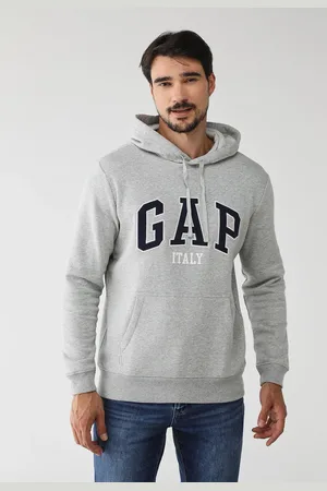 GAP Blusa de Moletom Flanelada Reta Logo