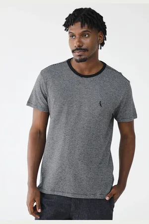 Reserva Camiseta Regular Listrada Preta