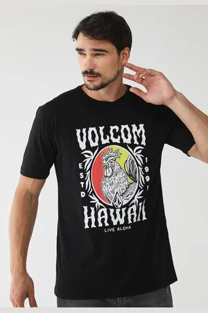 Volcom Camiseta Reta Aloha Preta