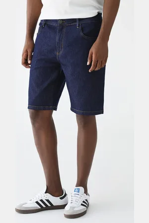 Colcci Bermuda Jeans Reta Pesponto