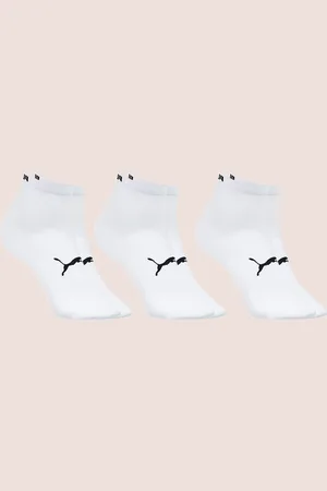 PUMA Kit 3 Meias Cano Baixo Com Absorção De Suor Fitness