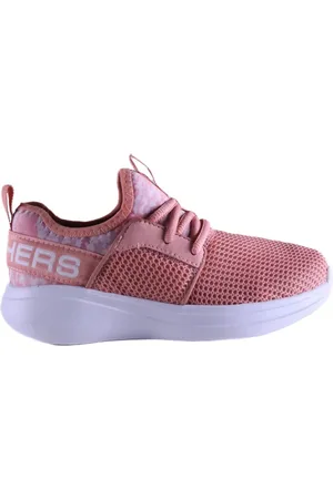 Skechers Infantil - Tênis Go Run Fast Rosa Claro Incolor