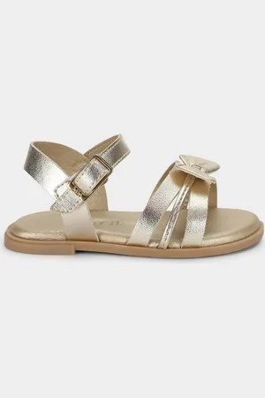 Calçados Bibi Infantil - Sandália Bibi Shine Mini Dourada de Tira 1233061 20