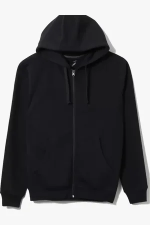 Mooboots Moletom Flanelado Feminino Aberto ziper Masculino Moleton Masculino Preto Blusa de Frio Lisa black