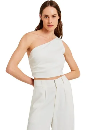 Reversa Top Crepe Um Ombro