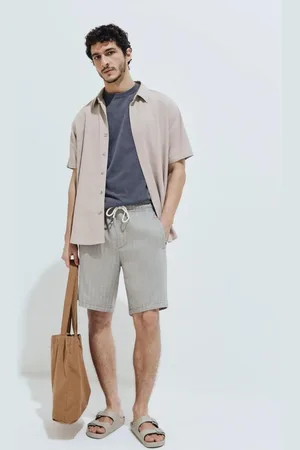 Hering Bermuda Masculina Texturizada Com Linho