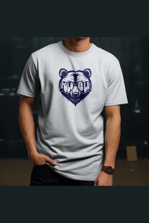 Polo Blu Camisa Camiseta Masculina Moderna Malha Algodão Branca do P ao G1
