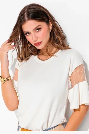 QUINTESS Blusa Em Malha De Viscose