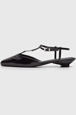 SANTA LOLLA Sapatilha Slingback Verniz Preta