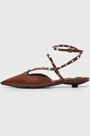 SANTA LOLLA Sapatilha Slingback Tachas Metalizadas