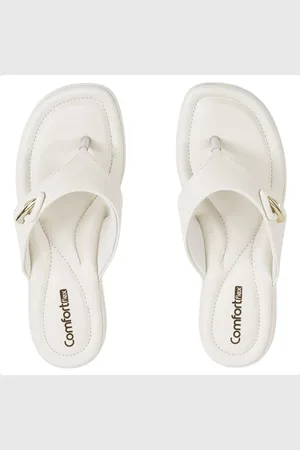 COMFORTFLEX Chinelo Metallic Feminino Branco
