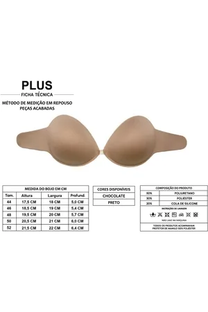 AdereUp Sutiã Adesivo Plus Size Invision Lov 236