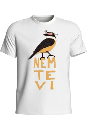 Relaxado Camiseta Masculina Básica de Carnaval Modelo Nem Te Vi