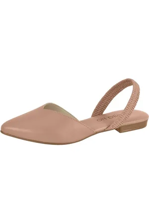 Santa Rosa Sapatilha Feminina Mule Conforto Bico Fino Ajustável