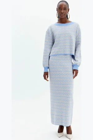 LANCA PERFUME Saia Tricot Super Midi Signature