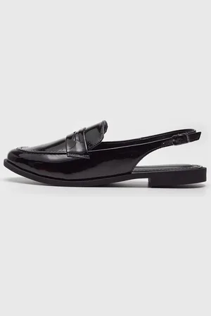 Via Uno Mocassim Slingback Verniz