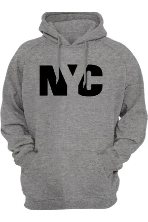 Mooboots Moletom Flanelado Feminino Blusa de Frio Fechado Urbania Moleton Masculino mescla estampa NYC Preto