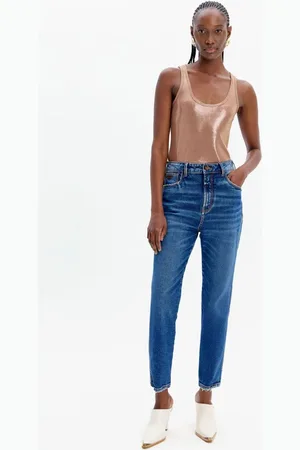 LANCA PERFUME Calça Jeans Mom Com Cintura Alta Luna