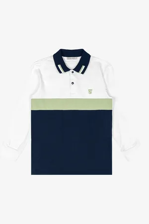 TRICK NICK Infantil - Polo Masculino Manga Longa