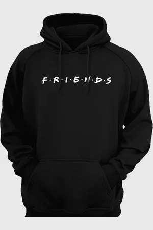 Mooboots Moletom Flanelado Feminino Blusa de Frio Fechado Urbania Moleton Masculino estampa Friends Branco