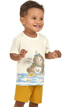 Elian Infantil - Conjunto Menino Camiseta e Bermuda