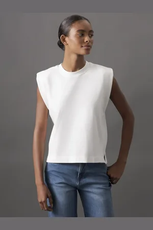 Calvin Klein Blusa Feminina Fendas Laterais