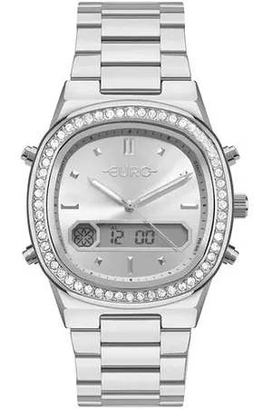 Euro Fashion Relógio Feminino Fashion Fit Sporty Prata