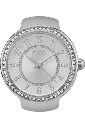Euro Fashion Relógio Feminino Unique Prata