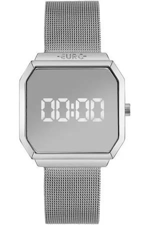 Euro Fashion Relógio Feminino Fashion Fit Reflexos Prata