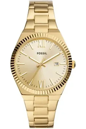 Fossil Relógio Feminino Scarlette Dourado