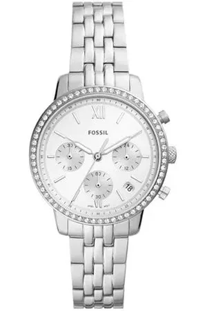 Fossil Relógio Feminino Neutra Chrono Prata