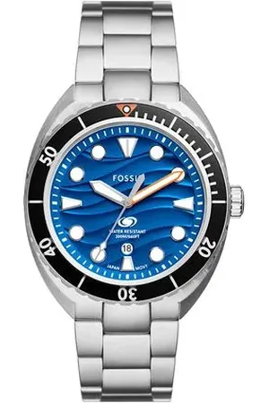 Fossil Relógio Masculino Breaker Prata