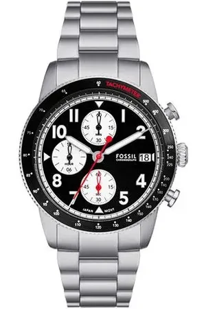 Fossil Relógio Masculino Sport Tourer Prata
