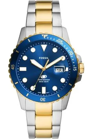 Fossil Relógio Masculino Blue Bicolor