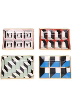 Jonathan Adler Conjunto Mini Bandejas Arcade 4 Peças