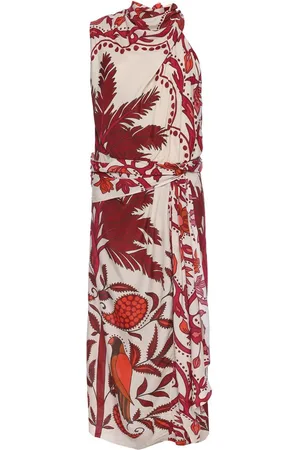 JOHANNA ORTIZ Vestido Paint The Town Red Longo