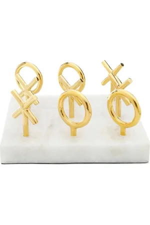 Jonathan Adler Conjunto De Bronze Tic Tac Toe