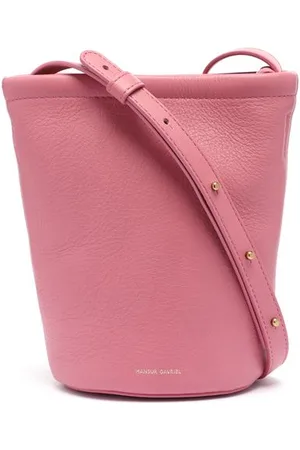 Mansur Gavriel Bolsa Mini Zip Bucket Peony Em Couro