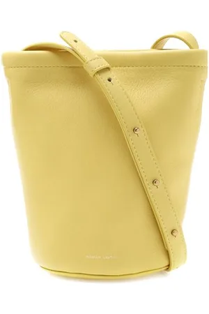 Mansur Gavriel Bolsa Bucket Mini Com Zíper Em Couro