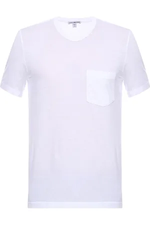 James Perse Camiseta Manga Curta Em Algodão