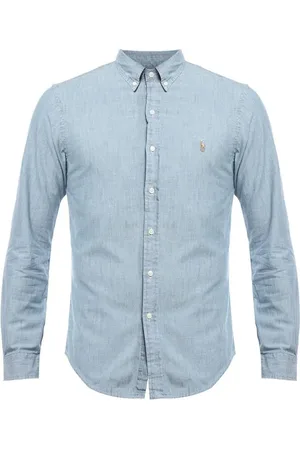 Ralph Lauren Camisa Chambray Em Algodão