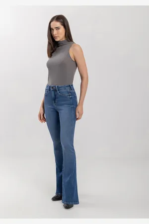 LEZ A LEZ Calça Flare Com Cintura Alta E Tecnologia Perfect