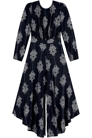LEZ A LEZ Vestido Estampado Assimétrico Com Mangas Longas E Amarração
