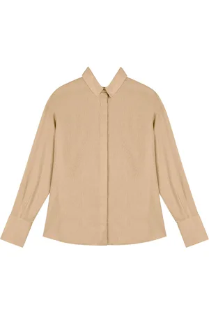LEZ A LEZ Camisa De Mangas Longas Com Gola E Botões Frontais