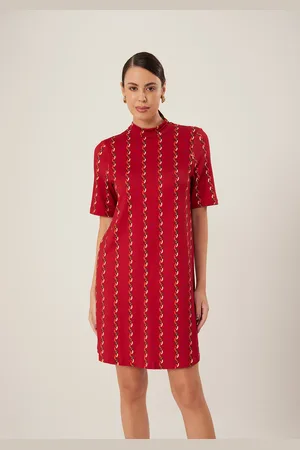 LEZ A LEZ Vestido Curto Estampado Com Gola Alta Em Moletom De Viscose