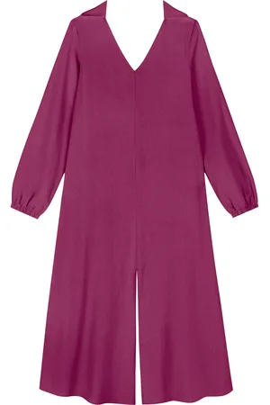 LEZ A LEZ Vestido Midi Chá Em Linho E Viscose Com Faixa Ajustável