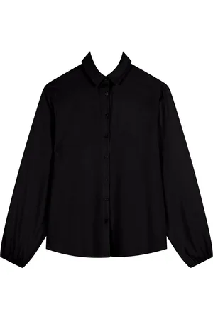 LEZ A LEZ Camisa De Mangas Longas Com Punhos Elásticos Em Crepe
