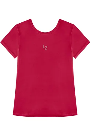 LEZ A LEZ Blusa T-shirt De Mangas Curtas Em Algodão Com Assinatura
